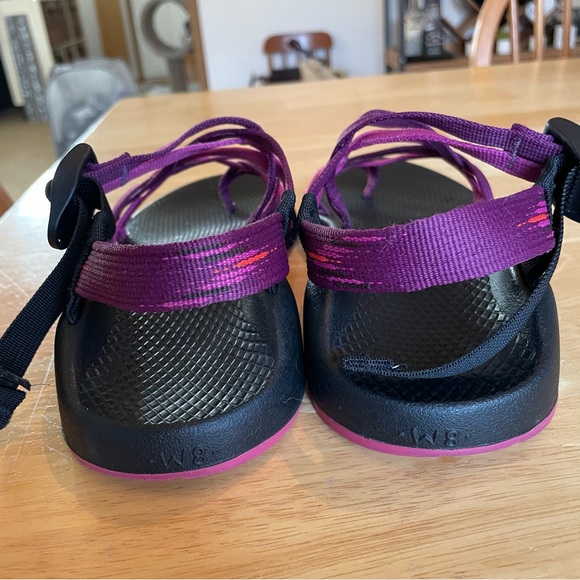 Chaco Purple and Black Strappy Sandals - Picture 4 of 7